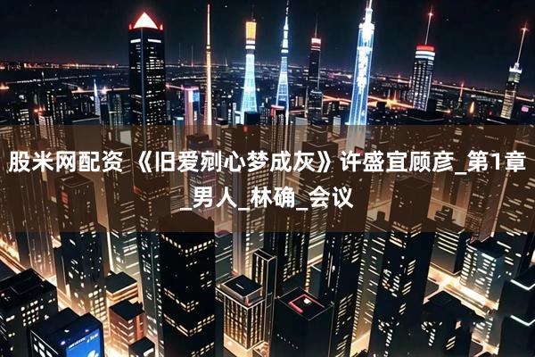 股米网配资 《旧爱剜心梦成灰》许盛宜顾彦_第1章_男人_林确_会议