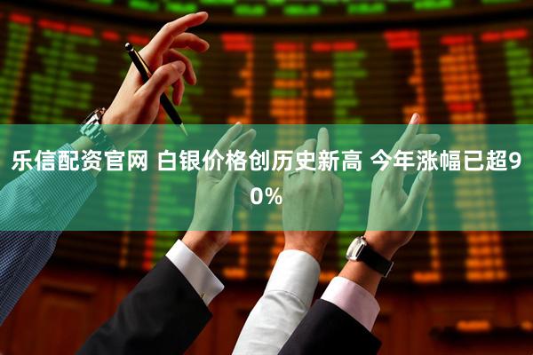 乐信配资官网 白银价格创历史新高 今年涨幅已超90%